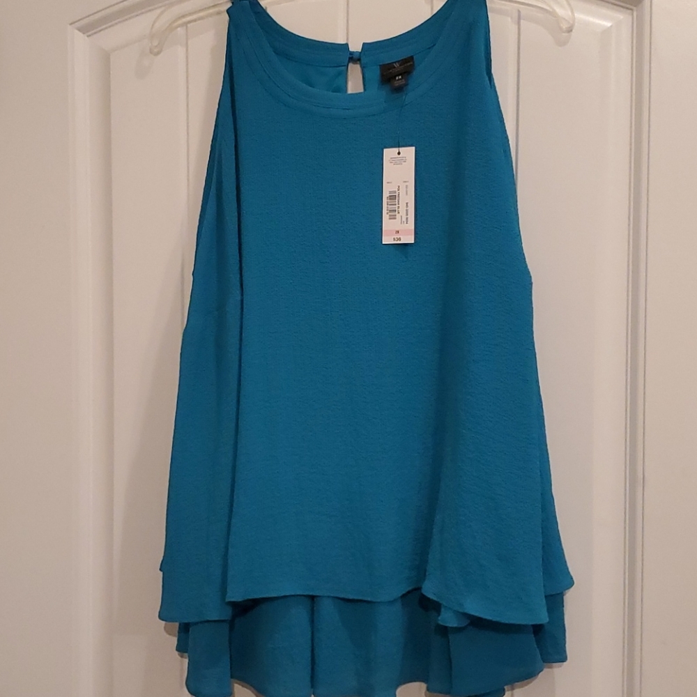 Ladies blouse teal